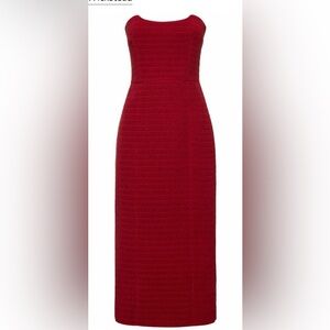 Emilia Wickstead - Ryder Strapless Tweed Midi Dress